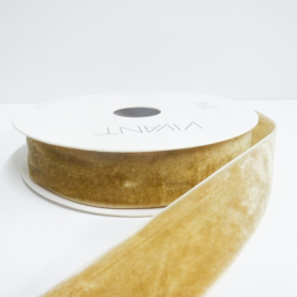 velvet lint 25mm, goud