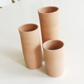 Terracotta pot set van 3