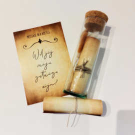 Message in a bottle - vraag getuige
