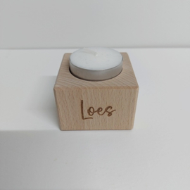 theelichthouder vierkant small, 4 cm