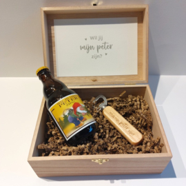 Houten kistje met een vraag - Lachouffe