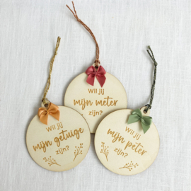 Houten kerstbal - vraag METER