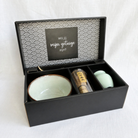 Zachtgroene Matcha Set - vraag GETUIGE