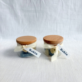 DIY Doopsuikerpakket Robin (50st) - Warm Stoer Donkerblauw
