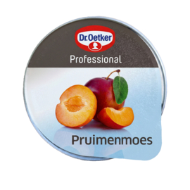 Voordeelverpakking 200 stuks Dr. Oetker pruimenmoes