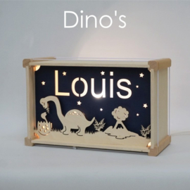 Deluxe Naamlamp met Thema: Dino's
