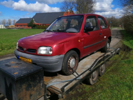 Nissan Micra K11 CG13DE 1997 kleurcode AP0. handgeschakeld. Nieuw binnen 10-april-2022