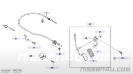 Gaspedaal Nissan Micra K11 18005-1F710