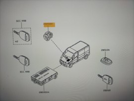 Ring immobiliser Nissan 28268-00QAC X70/ X76/ X83 Origineel.