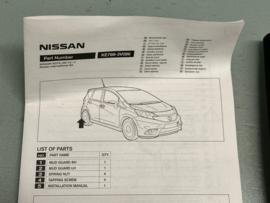 Spatlappen set achter Nissan Note E12 KE788-3V086 Origineel.