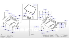 Grommet-moulding Nissan 76848-50Y00 CA33/ D22/ D22S/ LCD22/ N15/ N16/ P11/ V10/ WP11