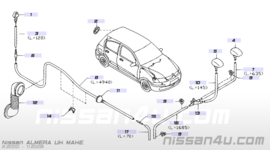 Kabeldoorvoer achterklep Nissan 24260-BM700 N16/ P12