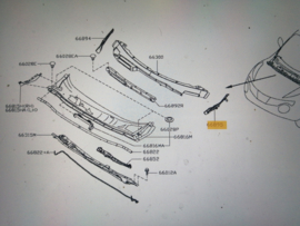 Afdekkap paravan links Nissan Juke F15 66895-1KA1A (66895-1KA0A)