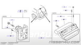 Remlicht / mistlamp links Nissan Terrano2 B6855-0F000