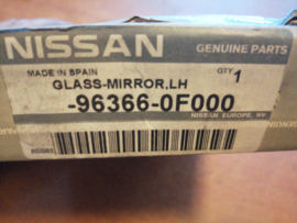 Spiegelglas links Nissan Terrano2 R20 96366-0F000 onverwarmd origineel