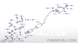 Middendemper Nissan Almera N16 QG18DE 20300-BM700