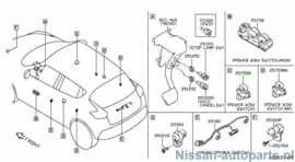 Switch assy-power window assist Nissan 25411-1KA5A F15/ ZE0 Original.