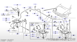 Vulhals ruitensproeierreservoir Nissan Sunny N13 28935-55A15 (zonder dop)