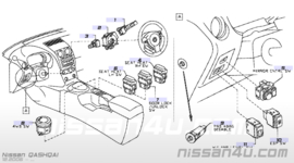 Ruitenwisserschakelaar Nissan Qashqai J10 25260-JD01A