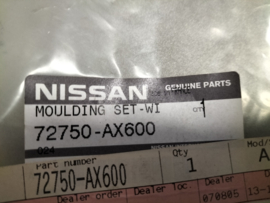 Voorruitrubber Nissan Micra K12 72750-AX600 Origineel.