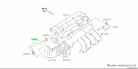 Nokkenasventilatieslang QR20DE/ QR25DE 11826-8H300 Nissan P12/ T30 Gebruikt.
