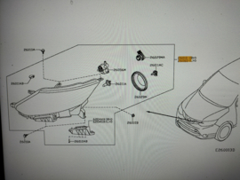 Koplamp rechts Nissan Qashqai J11 26010-HV00B Nieuw.