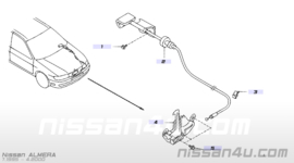 Motorkapontgrendelhendel Nissan Almera N15 65620-1N005