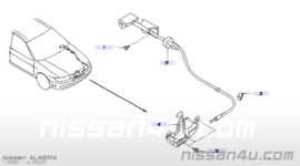 Motorkapsluiting Nissan Almera N15 65601-1N610