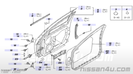 Portier linksvoor Nissan Almera N15 H0101-1N030