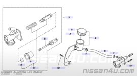 Cylinder clutch master Nissan 30610-5M007 N16/ P12/ T30/ V10 Used part.