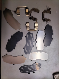 Hardware-kit remklauw vooras Nissan Murano Z50/ Z51 41080-0V725 Origineel.
