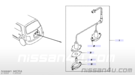 Glas kentekenverlichting Nissan Micra K11 26511-5F010