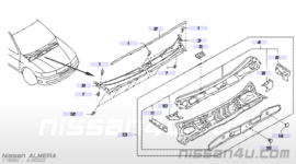 Paravan Nissan Almera N15 rechts 66862-1M220