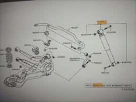 Schokdemper achteras Nissan Qashqai JJ10+2 E6210-EY11A Origineel.