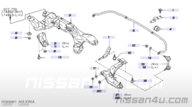 Rod connecting, stabilizer left-hand Nissan Maxima CA33 54668-2Y00A