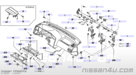 Box-glove Nissan Primera P11/WP11 68500-9F502