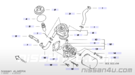 O-ring motoroliekoeler Nissan 21312-17M00