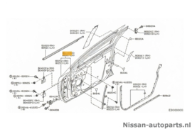 Door-front, right-hand Nissan Primera P12 80100-BA030 KY5 Used part.
