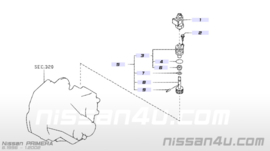 Speedometer SR20DE Nissan Primera P11/ WP11 32702-33A14 Gebruikt.