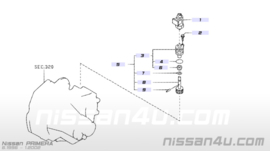 Pinion speedometer SR20DE Nissan Primera P11/ WP11 32702-33A14 Used part.