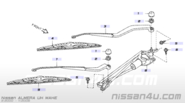 Ruitenwisserarm links Nissan Almera N16 28881-BN001