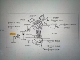 Bracket-actuator Nissan Terrano2 R20 27750-0X000 Used part.