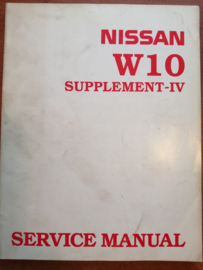 Service manual '' Model W10 series Supplement IV '' Facelift SM4E-W10SE0