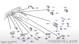 Portierschakelaar Nissan 25360-41L00 B12/ C32/ CG22/ M11/ D21/ D22/ E24/ F23/ N13/ T12/ T72/ W10/ WD21/ Y10/ Z32 Gebruikt.