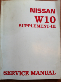 Service manual '' Model W10 series Supplement III '' Facelift SM4E-W10SE0