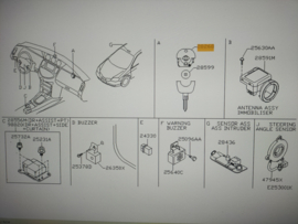 Switch assy-remote control Nissan 28268-AV600 N16/ V10/ P12/ R20 Original.