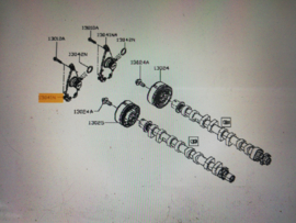 Afdekkap nokkenastandwiel HR09DET/ HRA2DDT Nissan 13041-00Q0B C13/ F15/ J11/ K14 (13041 5796R) Origineel.