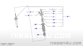 Beschemhoes schokdemper achteras Nissan 190/S130 56065-0W300