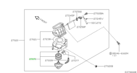 Kachelventilatormotor Nissan Micra K11 27220-5F200 Origineel.