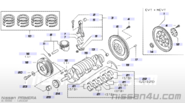 Krukaspoelie SR20DE Nissan 12303-2F200 P11/ V10/ WP11 Lichte schade